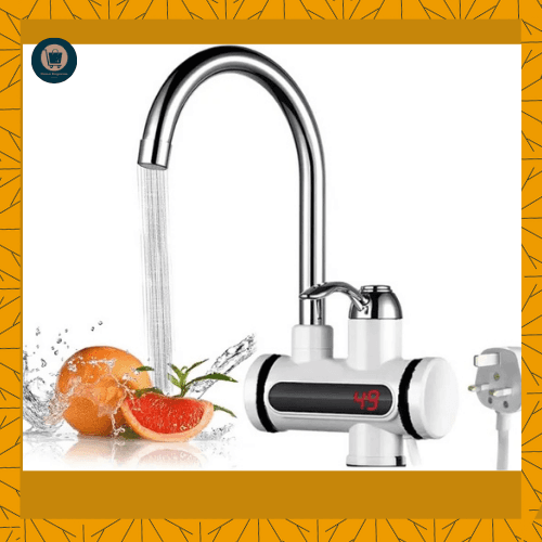 Instant Hot Water Tap Electric Instant Water Heater Boiling Water Tap 220V Water Heaters Faucet Fast Hot Water Tap with LED Digital Display for Kitchen Bathroom Facilities
